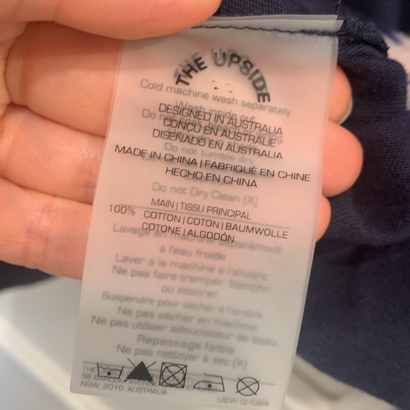 NWOT The Upside Navy Tie Dye Long Sleeve Top Size XS - Picture 8 of 8